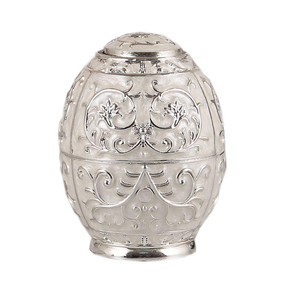 Toothpick Holders Retractable Dispenser Metal Decorative Hand Press Toothpicks Case Container Automatic Pop Up Toothpick Box Holder Storage for Home, Kitchen & Restaurant (Silver white)