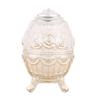 Toothpick Holder Dispenser Luxurious Retro Toothpick Box Holder Decorative Automatic Pop Up Toothpick Holder Hand Press Toothpick Case Organizer Container for Home & Kitchen (Silver white-Rose) view 1