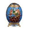 Toothpick Holder Dispenser Luxurious Retro Toothpick Box Holder Decorative Automatic Pop Up Toothpick Holder Hand Press Toothpick Case Organizer Container for Home & Kitchen (Blue peacock) view 1