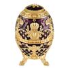 Automatic Retractable Toothpick Holder Metal Decorative Toothpick Dispenser Hand Press Toothpicks Case Container Pop Up Toothpick Box Holder Storage for Home, Kitchen & Hotel (Gold purple) view 1