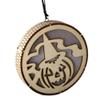 Duoer Wooden LED Light Round Witch Hollow Halloween Pendant Laser Hollow Witch Elf Haunted House Witch Lights Home Party Decor (Color : 04) view 1