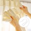 Hotop 30 Pcs Metal Drapery Curtain Rings 0.98/1.26/1.65 inch Interior Diameter and 30 Pcs Hanging Curtain Drapery Pin Hooks for Window Door Shower(White,32 mm) view 4