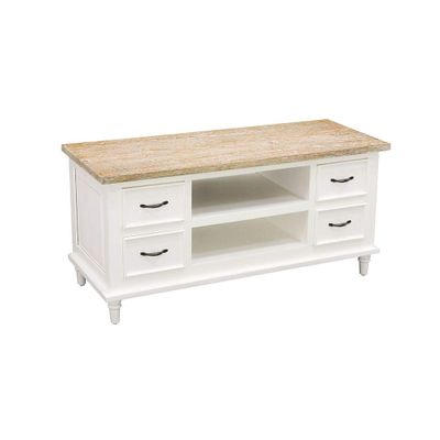 ARTIZANSTORE Antique White Decorative Table