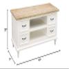 ARTIZANSTORE Antique White Decorative Table view 2