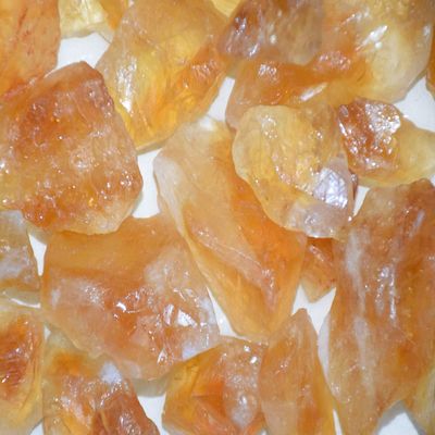 ShreeCrystalsBeads Natural Citrine Rough AA Grade Large Chunk from Brazil - Raw Bulk Natural Rough Crystals for Cabbing, Lapidary, Tumbling,Polishing & Reiki Crystal Healing (Citrine Rough Chunks)