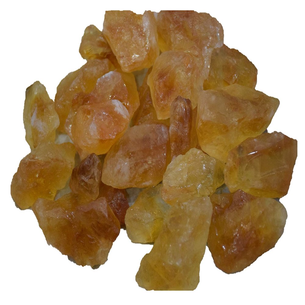 ShreeCrystalsBeads Natural Citrine Rough A Grade Large Chunk from Brazil - Raw Natural Rough Crystals for Cabbing, Lapidary, Tumbling,Polishing & Reiki Crystal Healing (Citrine Rough Chunks)