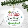 2020 Christmas Ornament Quarantine It's a Claud Thing I Wouldn't Understand - Elegant Decoration Suitable For Indoors And Outdoors, Ornament 3" Plastic Circle With Name Claud view 1