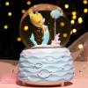 Mermaid Snow Globes,Snowglobes Music Box with Lights, Mermaid Musical Snow Globe Gifts for Girls Women Kids Sister Daughter Mom Granddaughter Girlfriend Wife Christmas Birthday for Kids 5-12(Blue) view 1