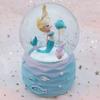Mermaid Snow Globes,Snowglobes Music Box with Lights, Mermaid Musical Snow Globe Gifts for Girls Women Kids Sister Daughter Mom Granddaughter Girlfriend Wife Christmas Birthday for Kids 5-12(Blue) view 3