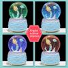 Mermaid Snow Globes,Snowglobes Music Box with Lights, Mermaid Musical Snow Globe Gifts for Girls Women Kids Sister Daughter Mom Granddaughter Girlfriend Wife Christmas Birthday for Kids 5-12(Blue) view 4
