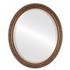 OVALCREST Oval Beveled Wall Mirror for Home Decor - Santa Fe Style - Sunset Gold - 18x22 Outside Dimensions view 1