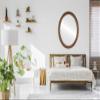 OVALCREST Oval Beveled Wall Mirror for Home Decor - Santa Fe Style - Sunset Gold - 18x22 Outside Dimensions view 3