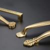 Geeyu ZHaonan-Dressing Table Handle, European Style Simple Wardrobe Cabinet Drawer Pull Knobs, Antique Brass Gold Handle, Indoor Hardware (Color : C 0067 128) view 3