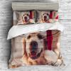 INDREAM Labrador Duvet Cover Animal Brown Dog Bedding Set for Bedroom Decoration,Twin/Full/Queen/King Size Bed Sets 3/4 Pieces (1 Duvet Cover with 2 Pillow Shams or Sheet) (KING-3PCS,B) view 2