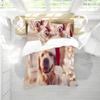 INDREAM Labrador Duvet Cover Animal Brown Dog Bedding Set for Bedroom Decoration,Twin/Full/Queen/King Size Bed Sets 3/4 Pieces (1 Duvet Cover with 2 Pillow Shams or Sheet) (KING-3PCS,B) view 3