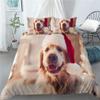 INDREAM Labrador Duvet Cover Animal Brown Dog Bedding Set for Bedroom Decoration,Twin/Full/Queen/King Size Bed Sets 3/4 Pieces (1 Duvet Cover with 2 Pillow Shams or Sheet) (KING-3PCS,B) view 4