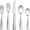Hudson Essentials 60-Piece Hammered 18/10 Stainless Steel Silverware Cutlery Set, Flatware Service for 12 view 1
