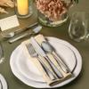 Hudson Essentials 60-Piece Hammered 18/10 Stainless Steel Silverware Cutlery Set, Flatware Service for 12 view 3