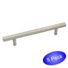 PJS Hardware5 Pack 425-128-H-SS Stainless Steel Euro Style Bar Pullthe Best! view 1