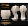 DIY Set of 4 Carvings Shaped Wood TV Table Legs Furniture Sofa Chair Ottoman Couch Bed Wardrobe Cabinet Legs Type-K view 2