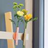 Decoration,Wall Mounted Adhesive Metal Dried Flower Vase Tube Home Garden Balcony Decor - Golden view 2