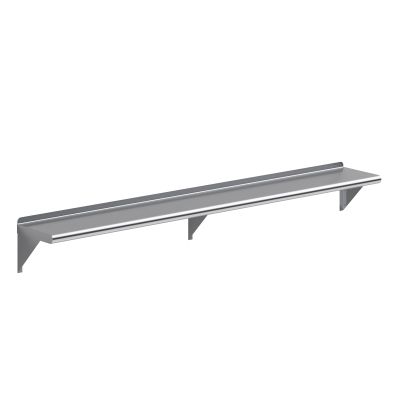 10" X 72" Stainless Steel Wall Shelf | Metal Shelving | Garage, Laundry, Storage, Utility Room | Restaurant, Commercial Kitchen | NSF