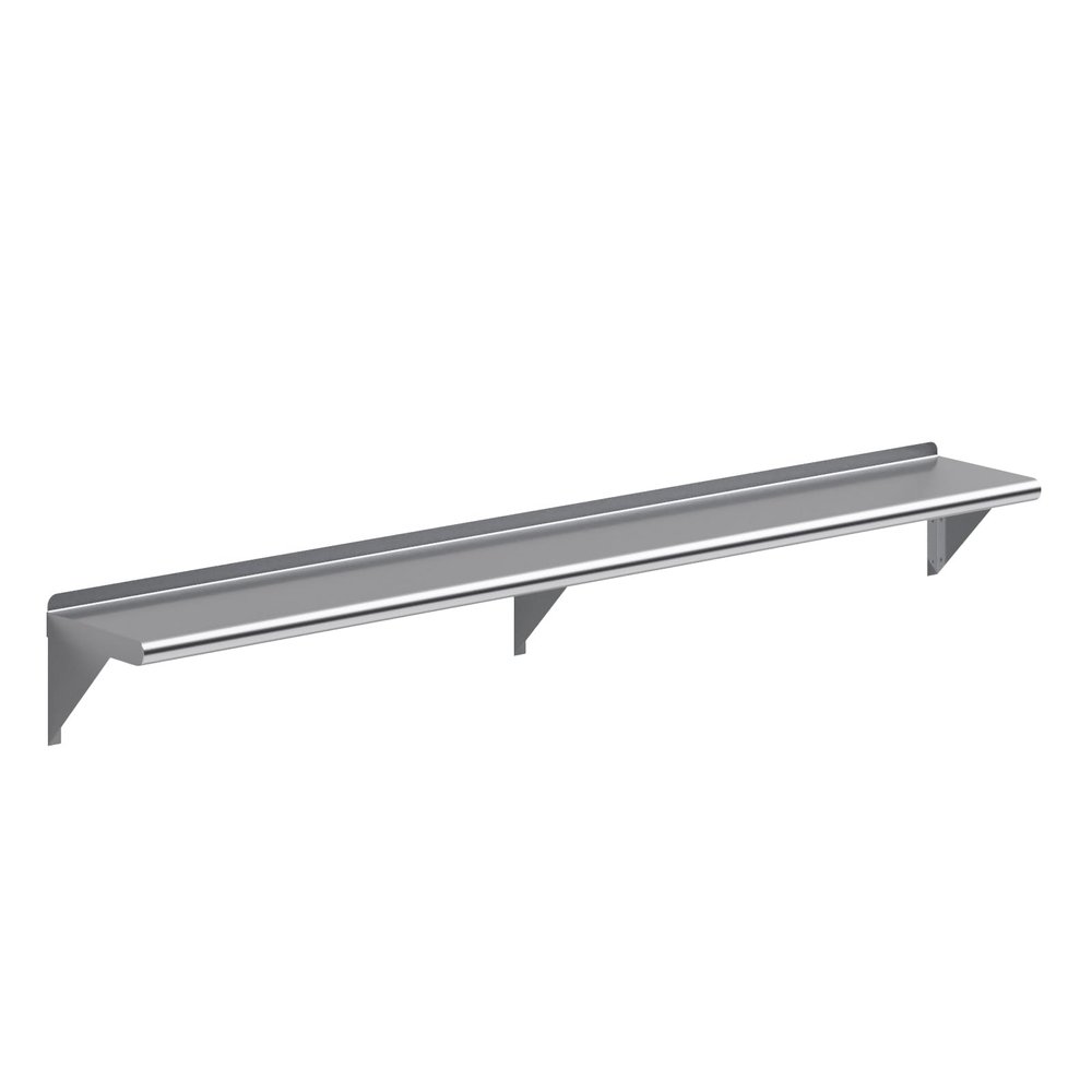 10" X 72" Stainless Steel Wall Shelf | Metal Shelving | Garage, Laundry, Storage, Utility Room | Restaurant, Commercial Kitchen | NSF
