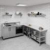 10" X 72" Stainless Steel Wall Shelf | Metal Shelving | Garage, Laundry, Storage, Utility Room | Restaurant, Commercial Kitchen | NSF view 2