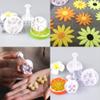 Cookie Cutters Plunger Cutter Cake Decorating Supplies Fondant Molds White Daisy Hydrangea Five-petaled Flowers Lucky Grass Four-petaled Flowers Love Five-petaled view 3