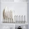 SANNO Pot Lid Organizer, Kitchen Plate Rack Holder Rest, Plates, Cutting Boards Bakeware, Cooling, Pots & Pans, Serving Trays,Lids Holder Rack,Nickel,Set of 2 view 4