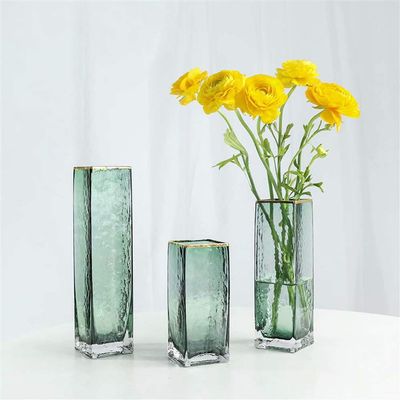 Frolahouse Flower Vase for Decor, Glass Table Vase for Flowers Plants,Modern Decorative Gifts for Centerpiece/Wedding/Party, Lanterns Candle Votive Holder