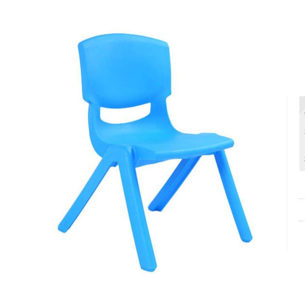 Childrens Plastic Chair Extra Strong Kids Seat Study Garden Outdoor Or Indoor Chairs for Boys Or Girls,Blue