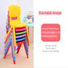 Childrens Plastic Chair Extra Strong Kids Seat Study Garden Outdoor Or Indoor Chairs for Boys Or Girls,Blue view 3