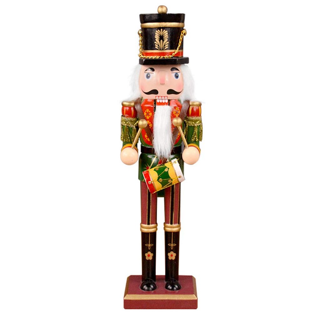 BESTOYARD 1pc Nutcracker Puppets Wooden Nutcracker Status Walnut Soldier Decor Nutcracker Table Decorations Nutcracker Figurines Decor Nutcracker Tree Ornaments Sculpture