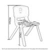 Childrens Plastic Chair Extra Strong Kids Seat Study Garden Outdoor Or Indoor Chairs for Boys Or Girls,Purple view 2
