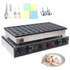Mini Dutch Pancake Baker Maker, Commercial Electric Nonstick 36Pcs/50Pcs Poffertje Mini Pancake Maker Stainless Steel for Restaurants, Cafes Shops (50Pcs) view 1