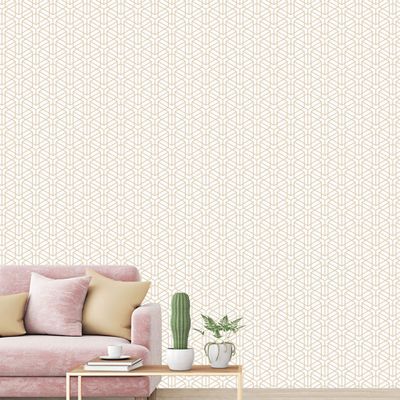 SIGNWIN Wall Mural Geometric Pattern Removable Self-Adhesive Wallpaper Wall Decoration for Bedroom Living Room - 100x144 inches