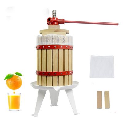 Fruit Wine Cider Press Apple Grapes Crusher Juice Maker Juicer & Filter Bags (4.75Gallon)
