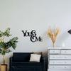 Badger Steel USA - You & Me - Metal Wall Art - 28" X 15.7" - Hammered Silver view 1