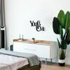 Badger Steel USA - You & Me - Metal Wall Art - 28" X 15.7" - Hammered Silver view 2