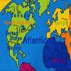 champion rugs Kids/Baby Room/Daycare/Classroom/Playroom Area Rug. Educational. Fun. World Map. Oceans. Hemispheres. Compass. Non-Slip Gel Back (8 Feet X 8 Feet Round) view 3