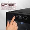 Schmecke 24 Bottle Compressor Wine Cooler Refrigerator w/Lock | Large Freestanding Wine Cellar | 41f-64f Digital Temperature Control Wine Fridge For Red, White, Champagne or Sparkling Wine - Black view 4