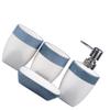 1set Glazed Bathroom Organizer Soap Dispenser Toothbrush Cups and Tray and for Use view 1