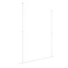 Clothing Store Display Rack Ceiling Hanger, Women's Clothing Store Windows Shelves Hanging Clothes Bar Display Hangers, Metal Retail Clothing Garment Racks Display Rod view 1
