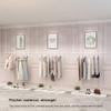 Clothing Store Display Rack Ceiling Hanger, Women's Clothing Store Windows Shelves Hanging Clothes Bar Display Hangers, Metal Retail Clothing Garment Racks Display Rod view 2
