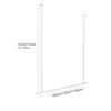 Clothing Store Display Rack Ceiling Hanger, Women's Clothing Store Windows Shelves Hanging Clothes Bar Display Hangers, Metal Retail Clothing Garment Racks Display Rod view 4