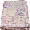 Blanket Bedding Bedspread Bed Kantha Vintage Handmade Silk Patchwork Indian Art Cover India Sari Bohemian Spreads Washed Patola Spread Quilt view 1