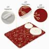 Christmas Snowflakes On Dark Red Dish Drying Mat, Absorbent Dish Drying Mat for Kitchen, 16" x 18" view 4