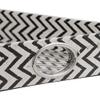A&B Home Rectangular Serving Tray,Hanley Geometric Wood Trays with Handles,Decorative Trays with Vibrant Black and White Art Decor Patterns in 2 asst,25x15 inch view 2