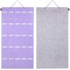 AROUY Sunglasses Organizer Storage, Hanging Wall Pocket Glasses Organizer - 25 Felt Slots Sunglass Organizers Holder with Metal Hook and Sturdy Rope (Purple, Large) view 4